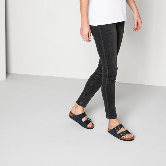 ISO BIRKENSTOCK METTALIC COPPER/NAVY SUEDE Size 36 - Picture 3 of 4